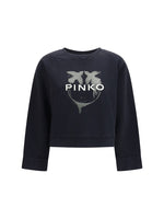 Black Graphic Crew Neck Sweatshirt 1
