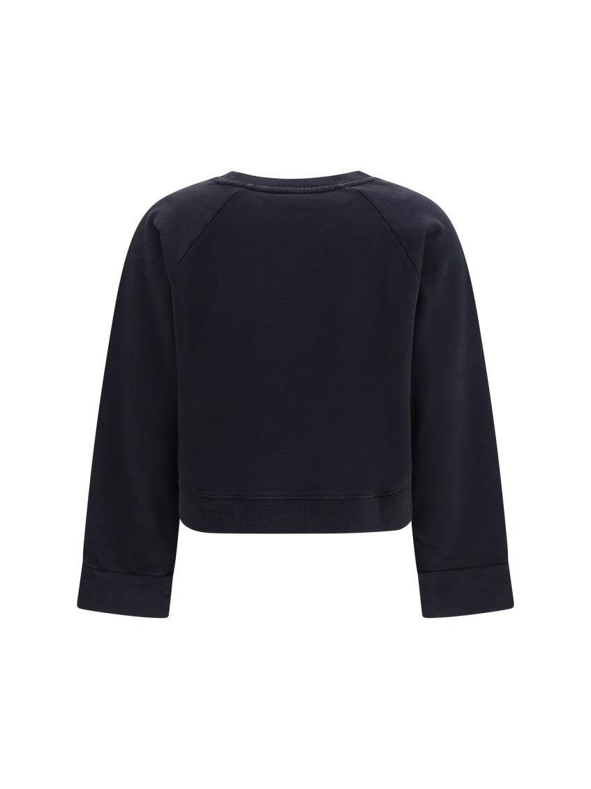 Black Graphic Crew Neck Sweatshirt 2
