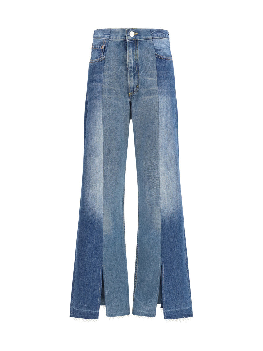 Light Blue Flared High Rise Jeans 1