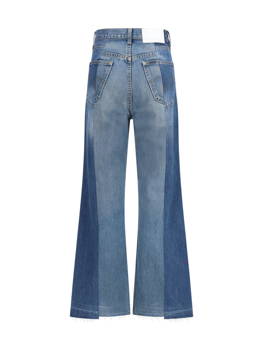 Light Blue Flared High Rise Jeans 2