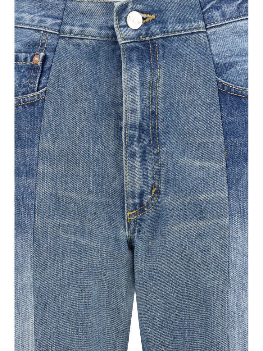 Light Blue Flared High Rise Jeans 3