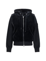 Black Solid Hood Sweatshirt 1