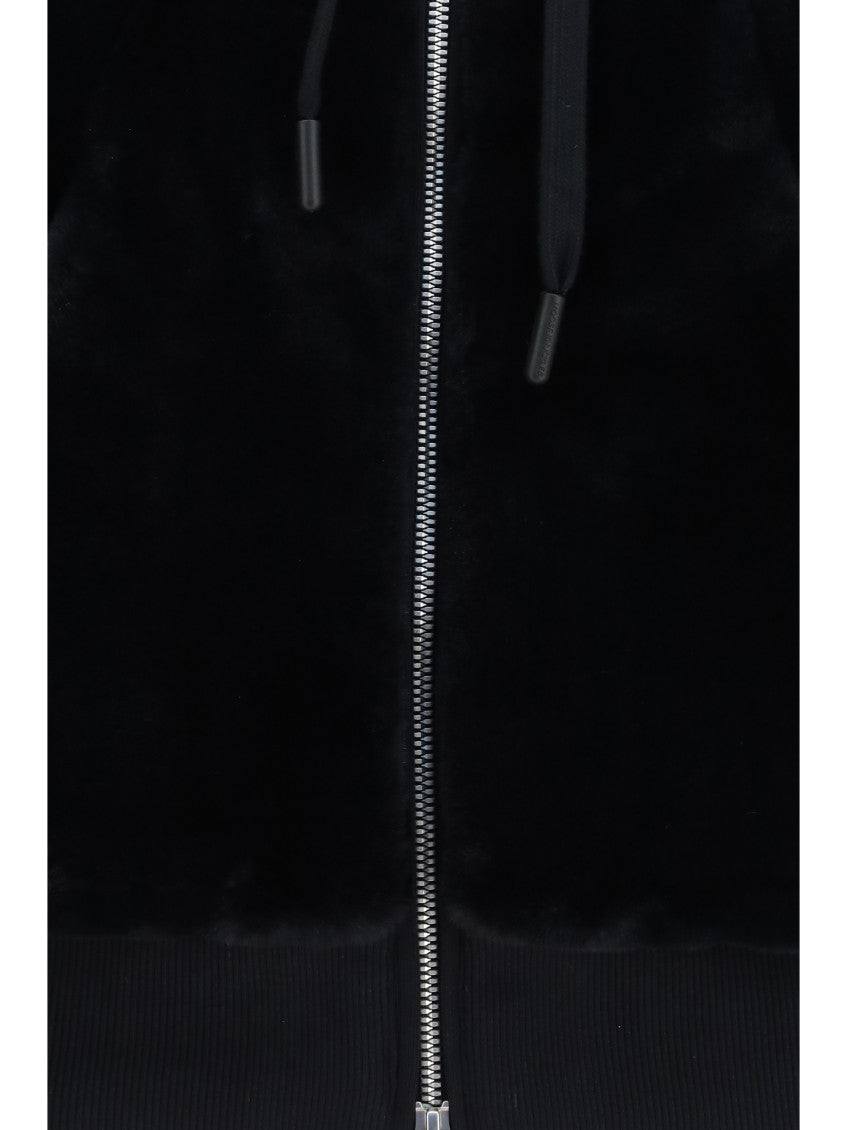 Black Solid Hood Sweatshirt 3