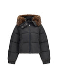 Black Solid Hood Jacket 1