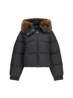Black Solid Hood Jacket 1