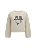 Beige Graphic Crew Neck Sweatshirt 1