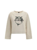 Beige Graphic Crew Neck Sweatshirt 1