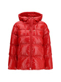 Red Quilted Hood Jacket 1