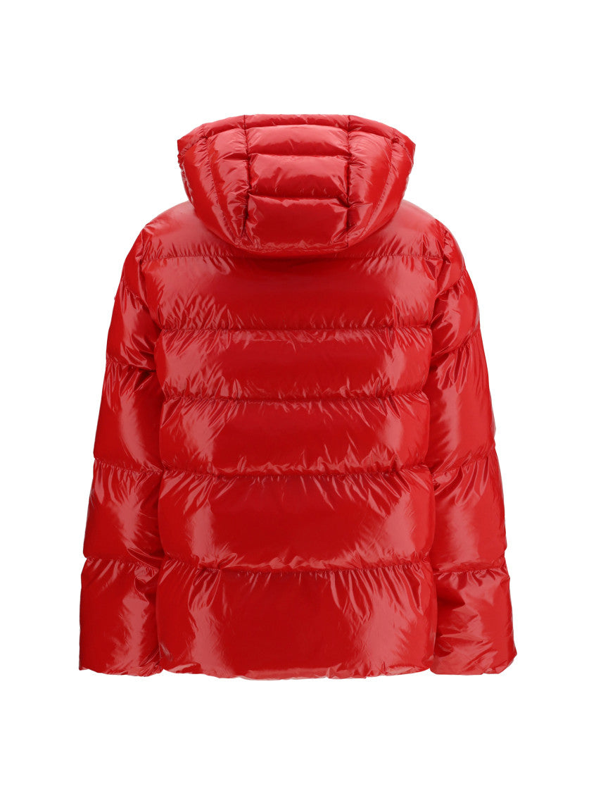 Red Quilted Hood Jacket 2