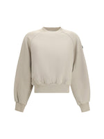 Beige Logo Crew Neck Sweatshirt 1