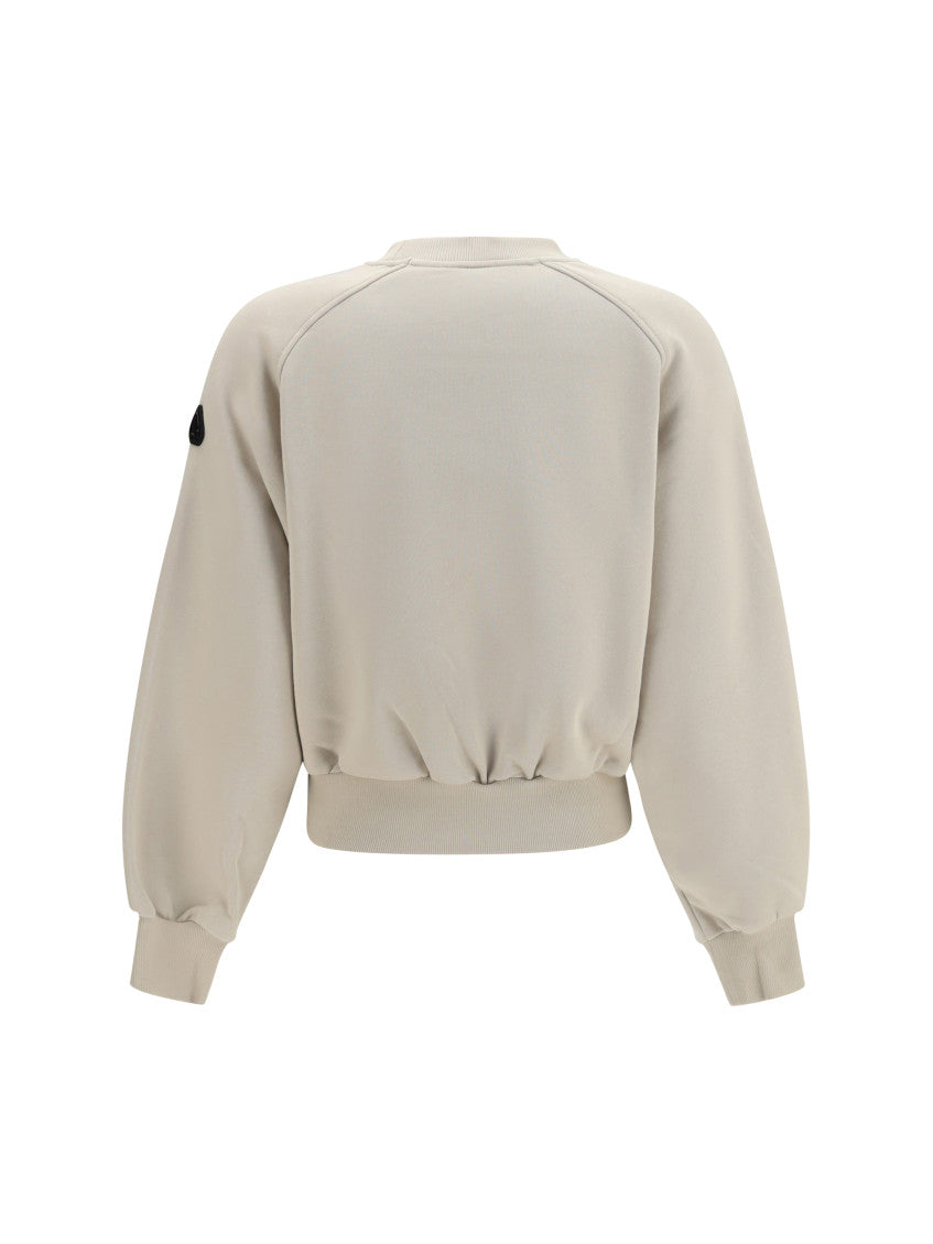 Beige Logo Crew Neck Sweatshirt 2