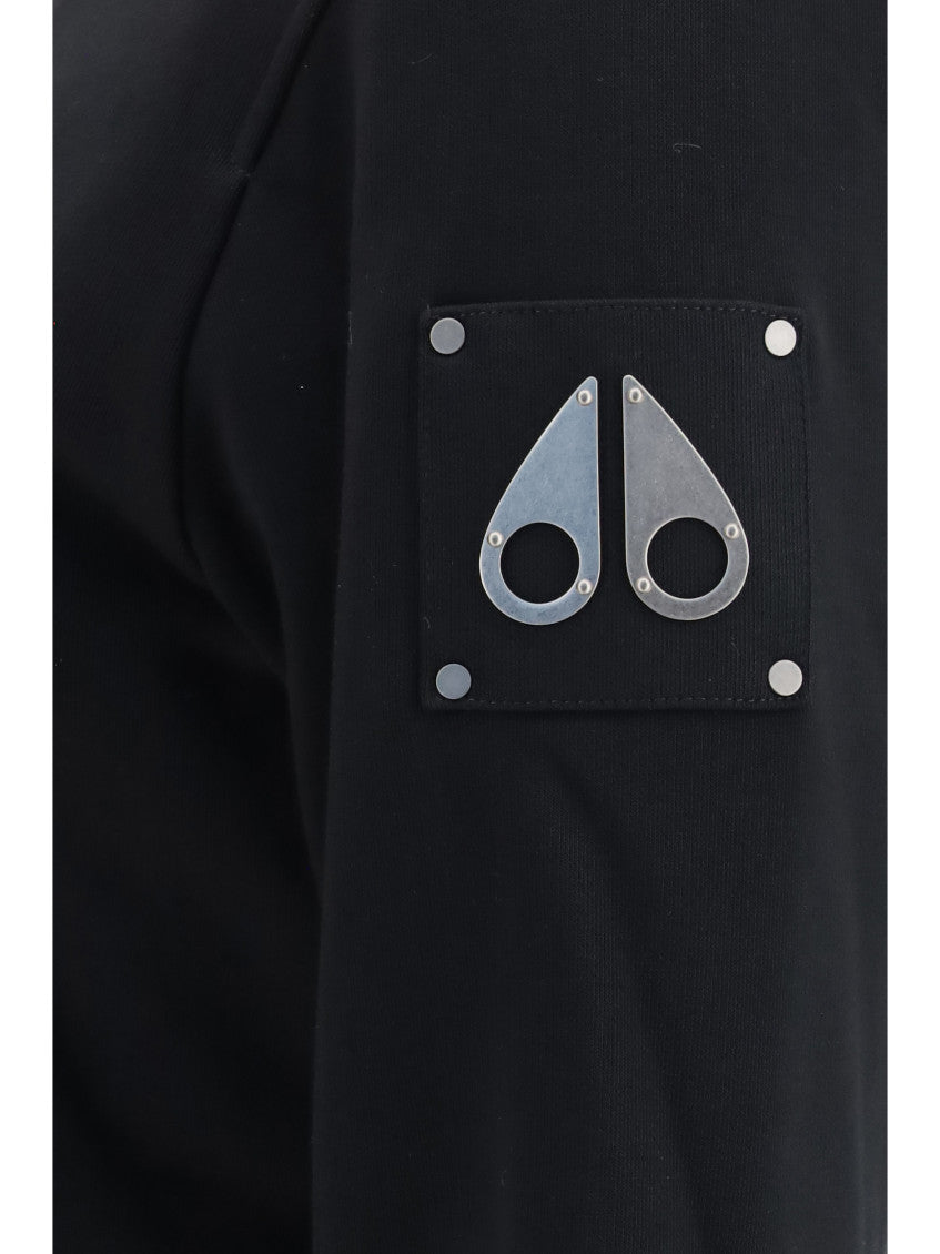 Black Solid Hood Sweatshirt 3