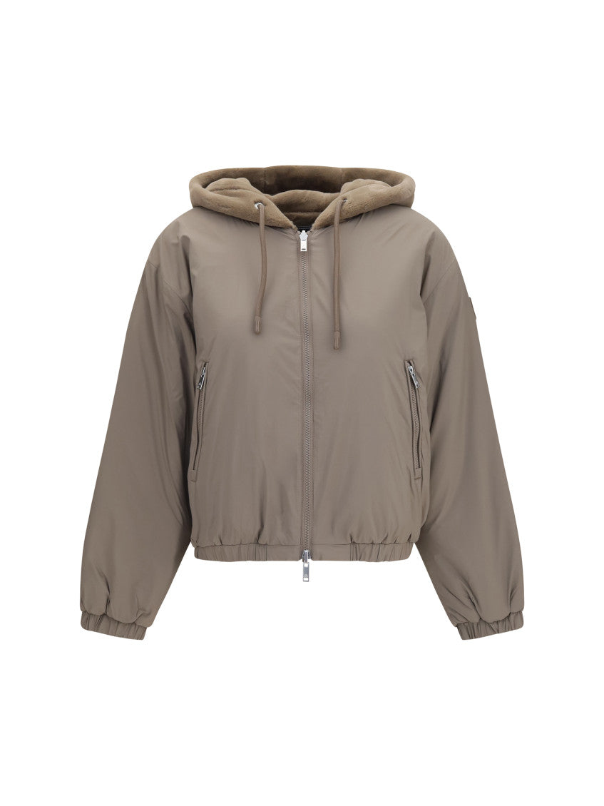 Brown Hood Reversible Sweatshirt 1
