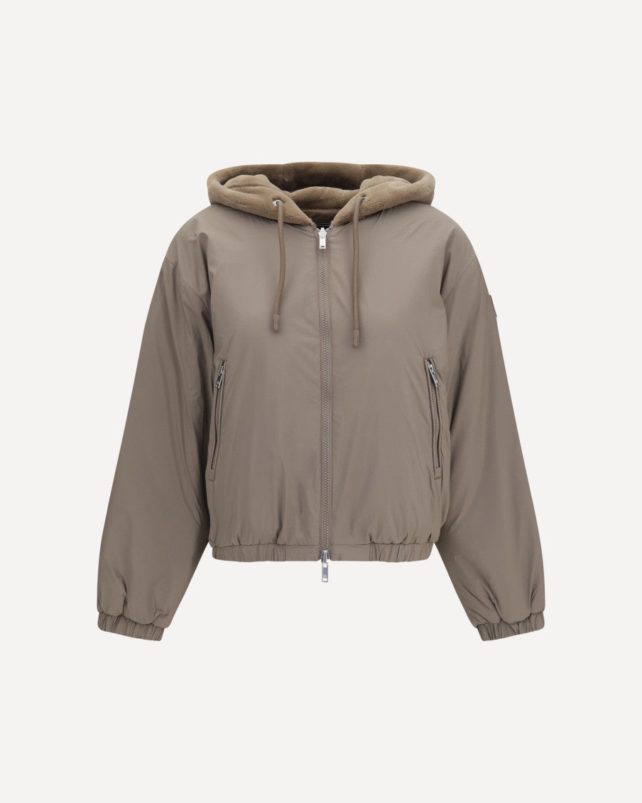 Brown Hood Reversible Sweatshirt 5