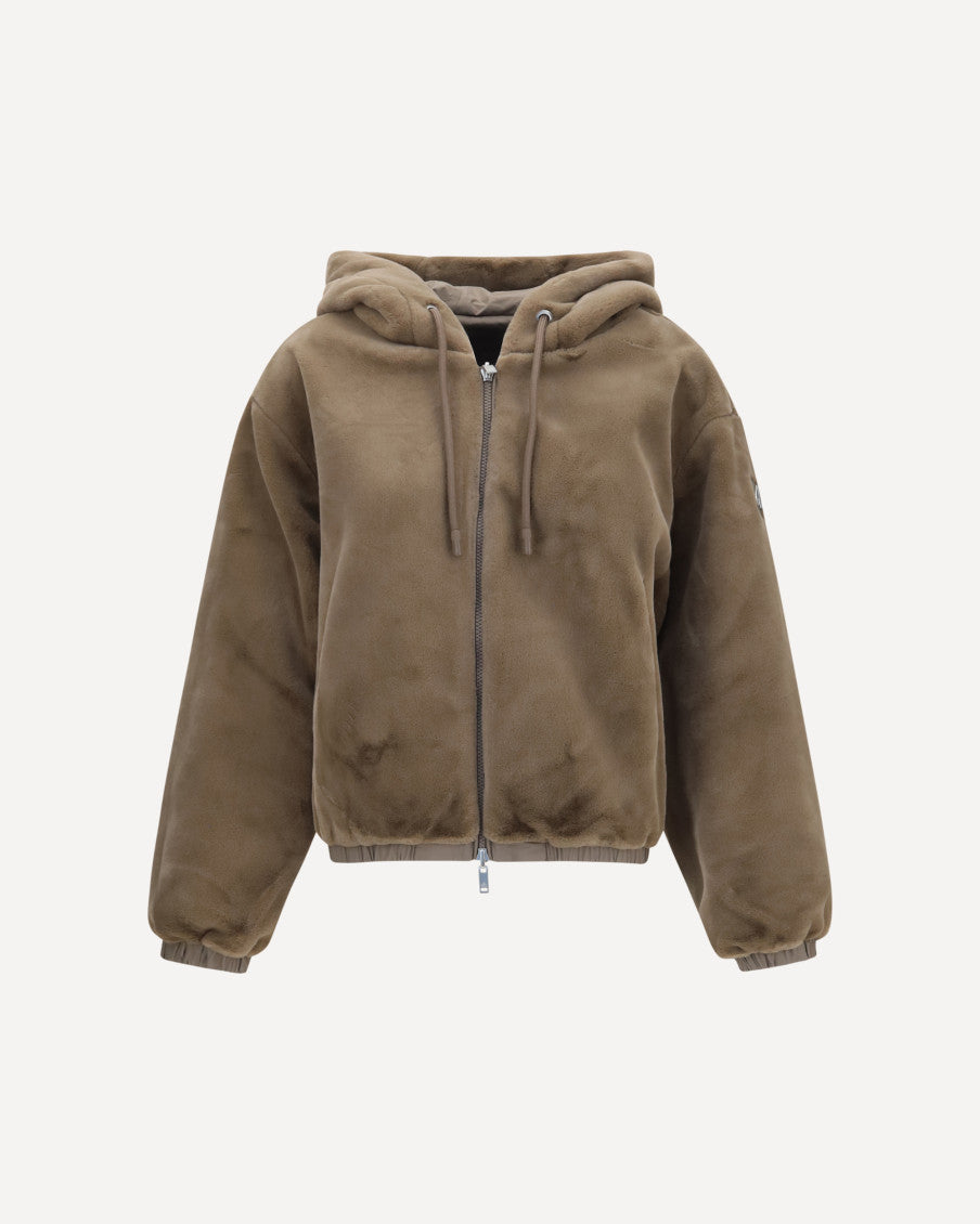 Brown Hood Reversible Sweatshirt 6