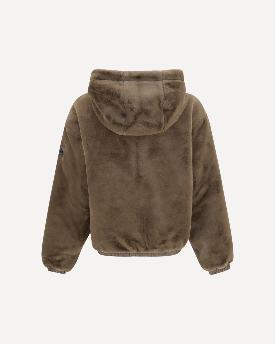 Brown Hood Reversible Sweatshirt 8