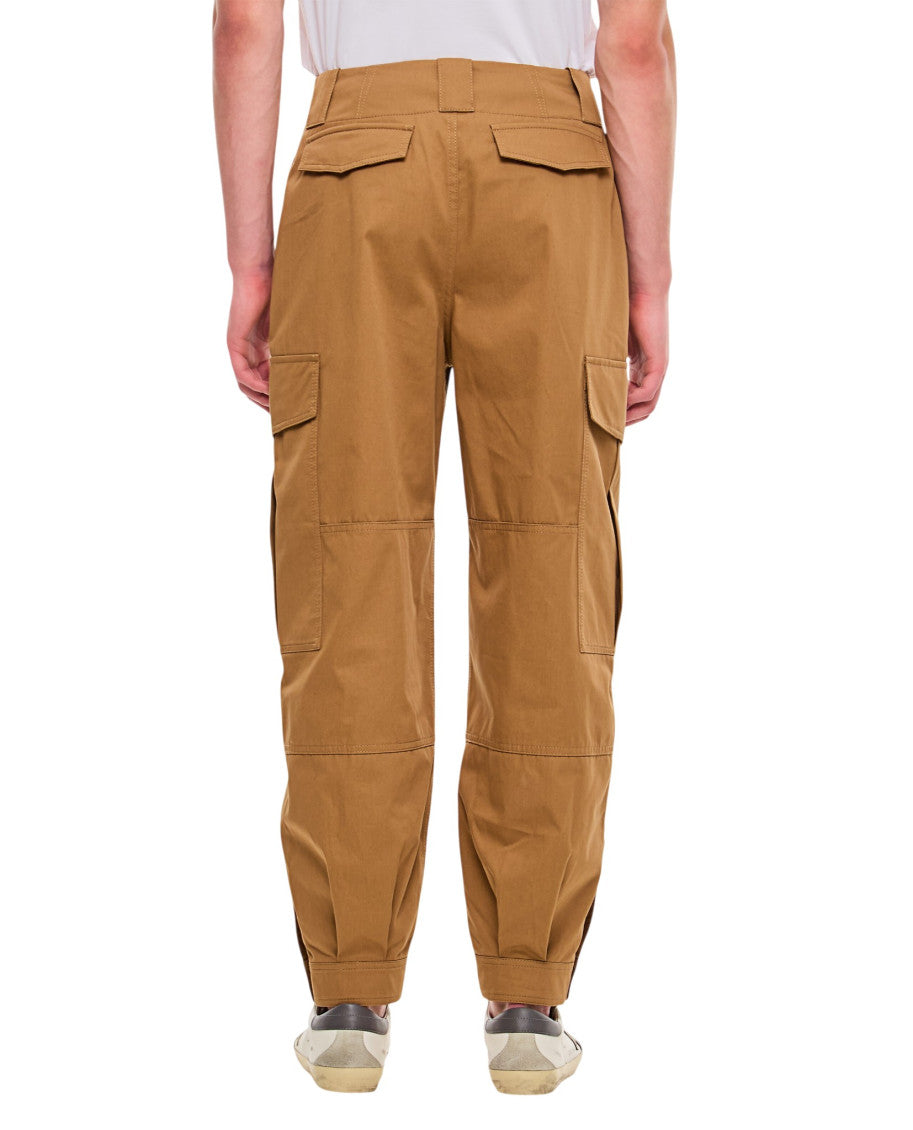 Brown Relaxed Cargo Trousers 2