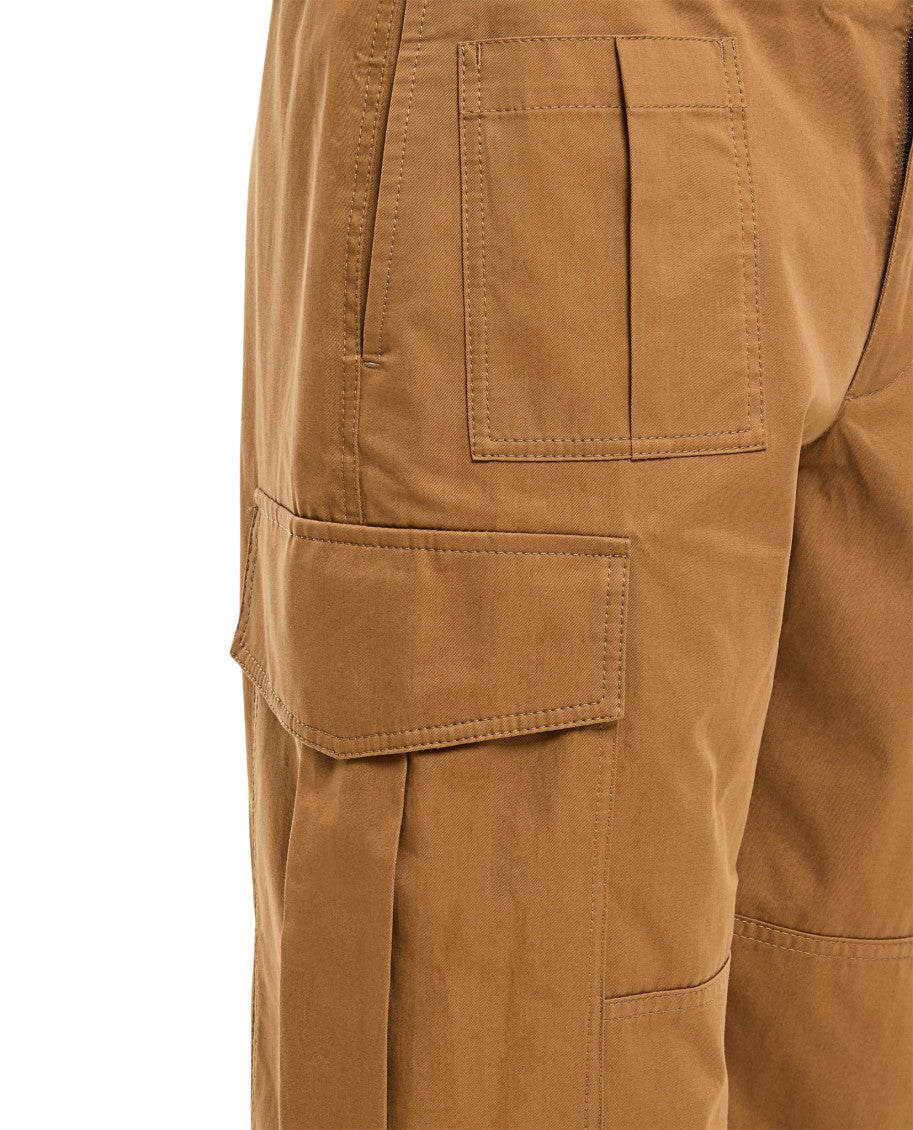 Brown Relaxed Cargo Trousers 4