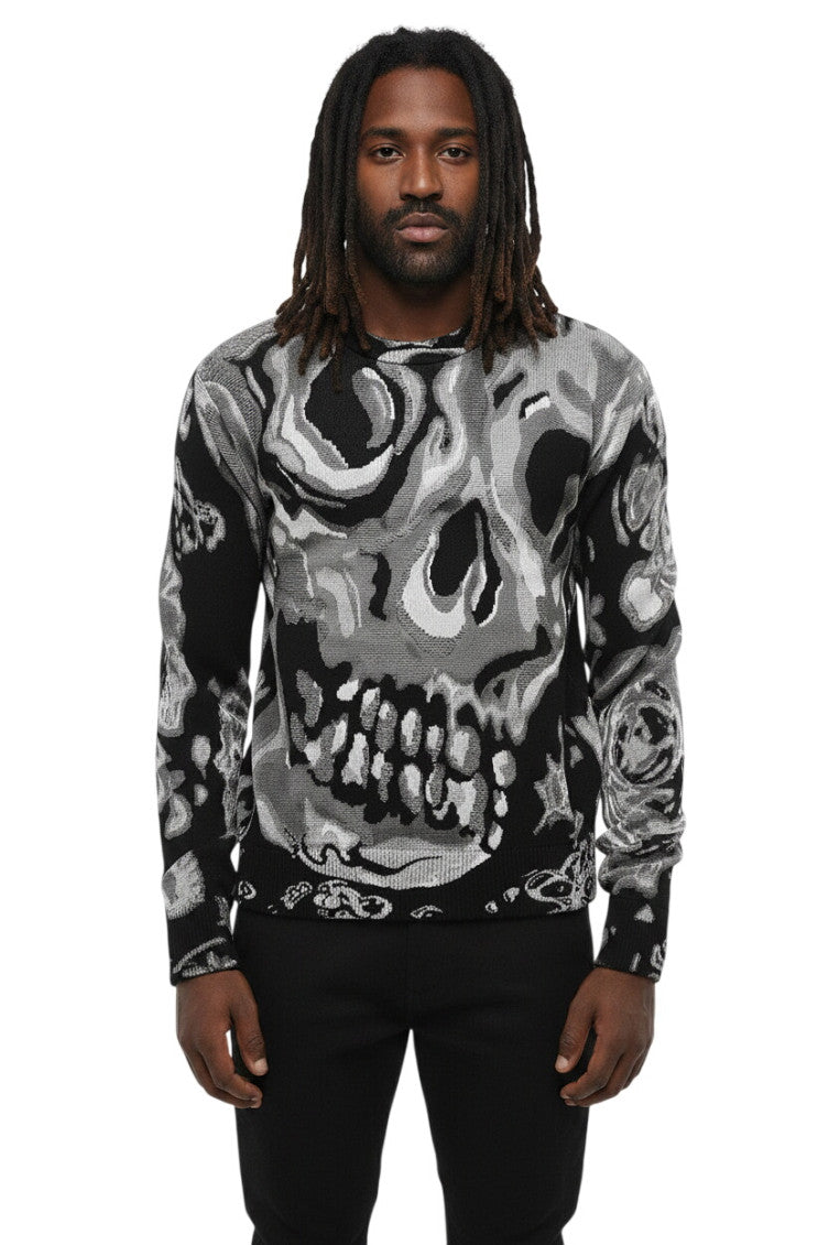 Black Crew Neck Sweater 1