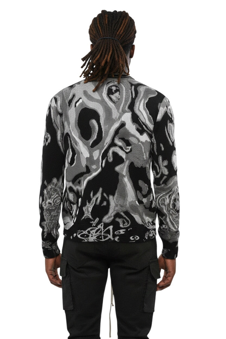 Black Crew Neck Sweater 2