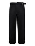 Black Straight Cargo Pants 1