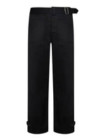 Black Straight Cargo Pants 1
