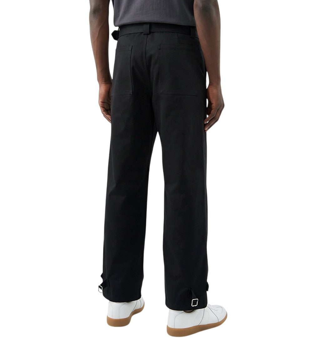 Black Straight Cargo Pants 3