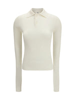 White Solid Shirt Collar Polo 1