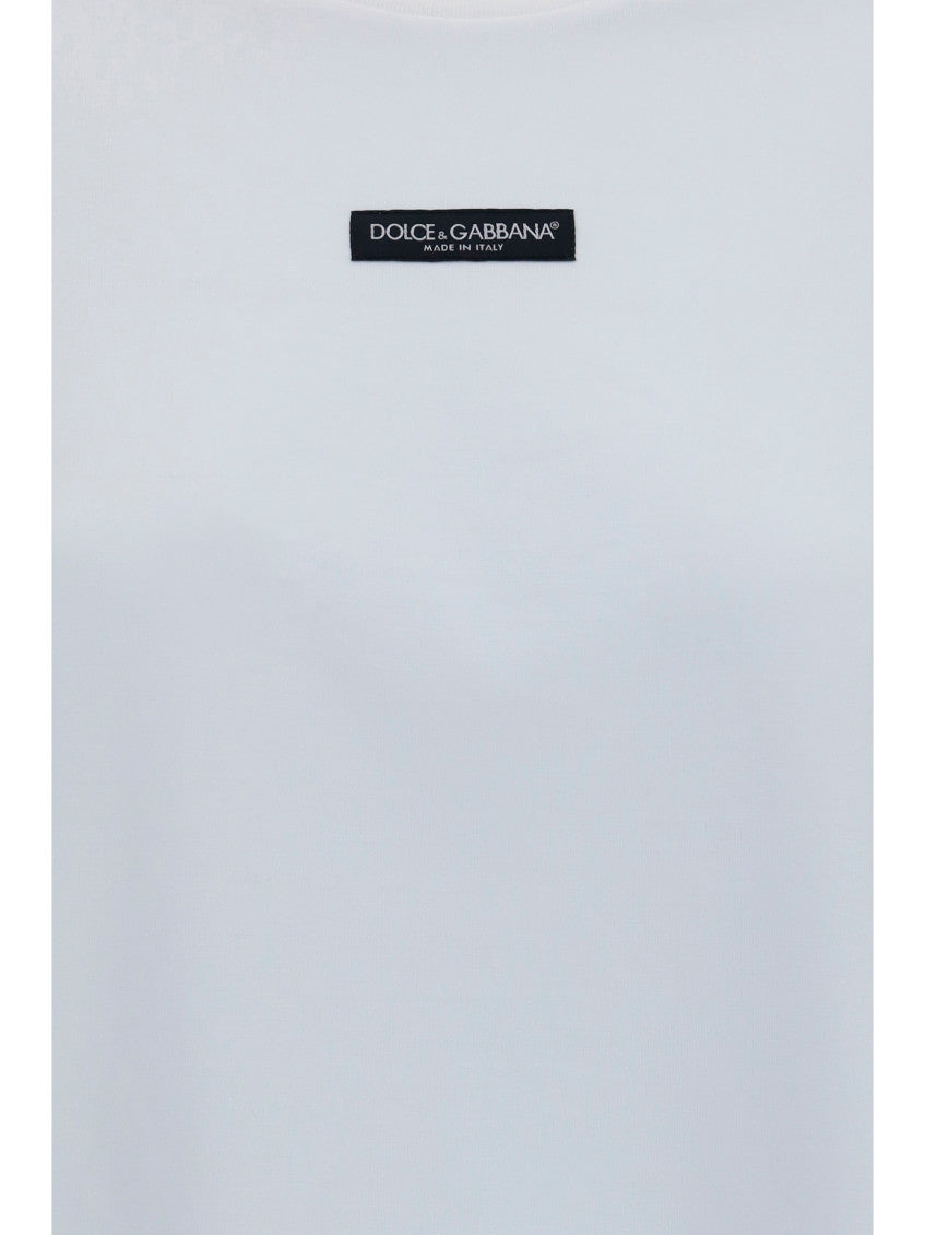 White Logo Crew Neck T-Shirt 3