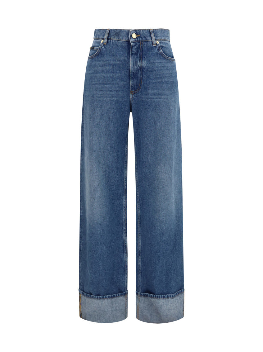 Blue Straight Low Rise Jeans 1