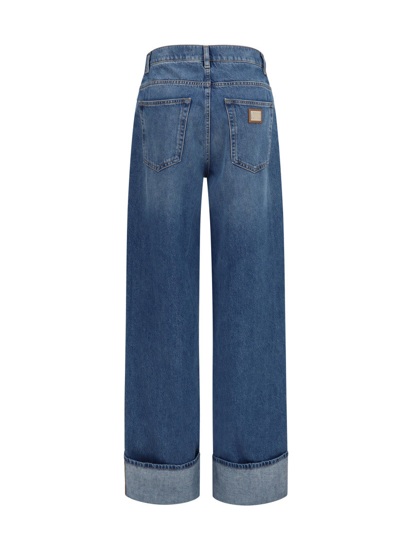 Blue Straight Low Rise Jeans 2