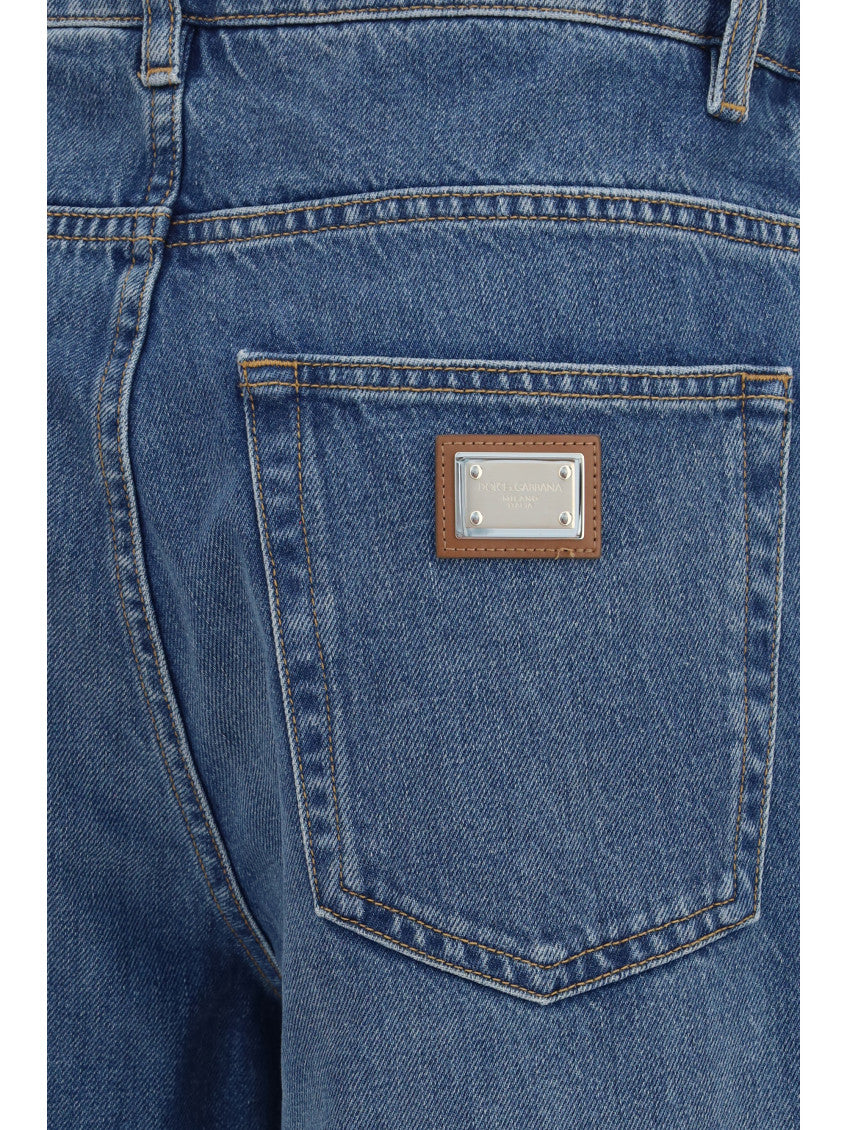 Blue Straight Low Rise Jeans 3