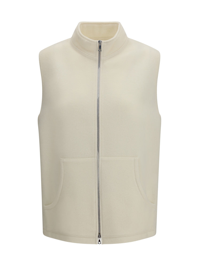Off White Mock Collar Jacket 1