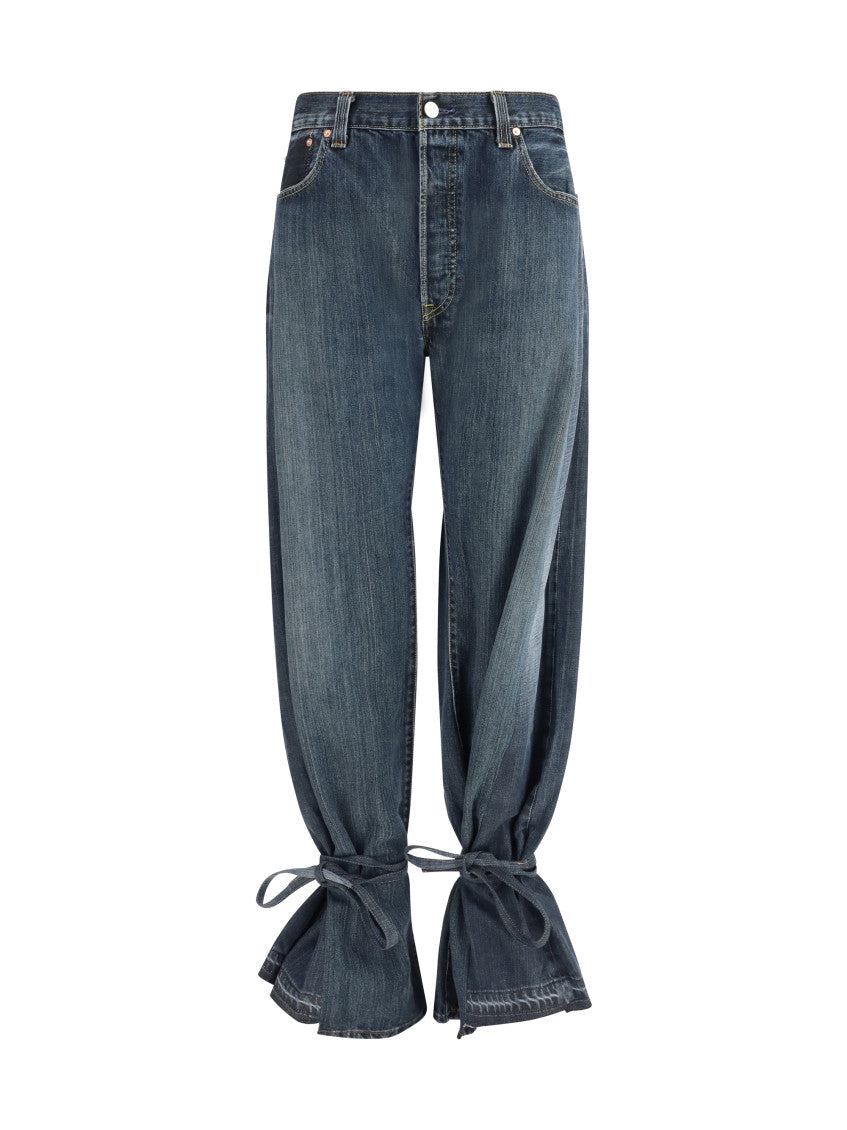 Grey Straight High Rise Jeans 1