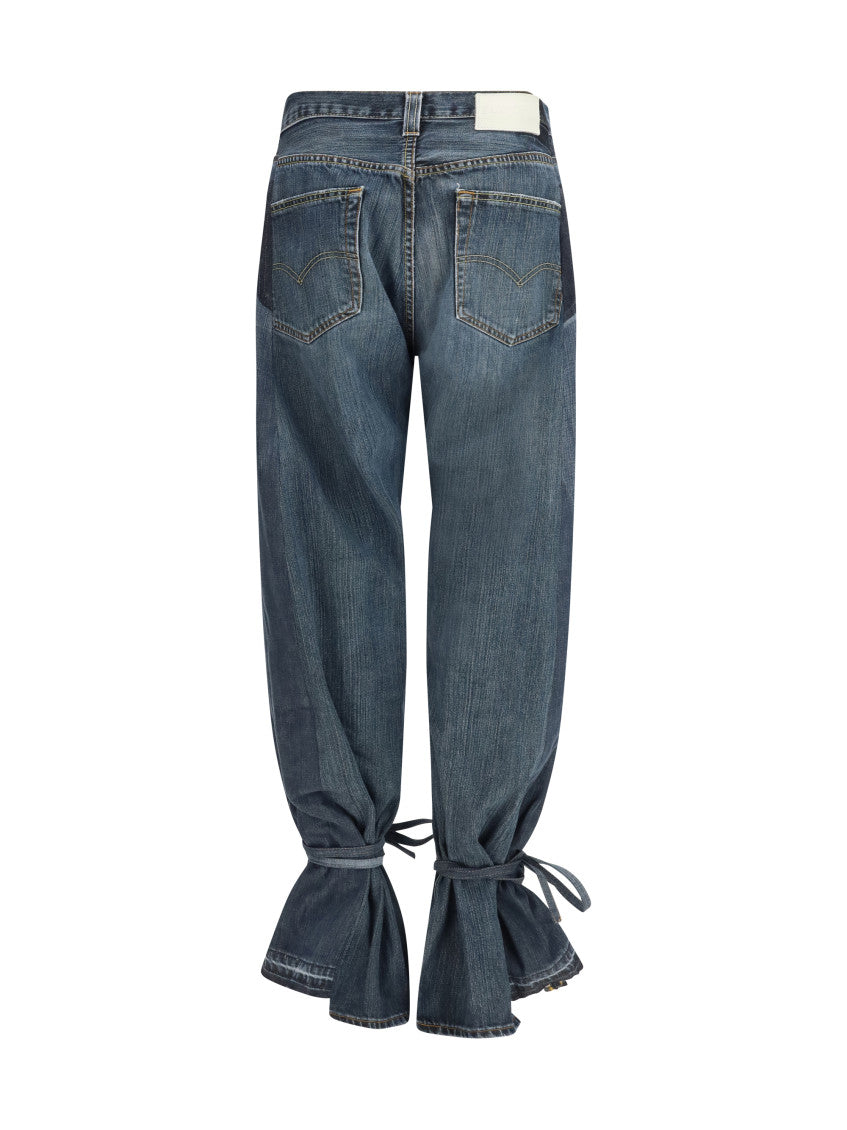 Grey Straight High Rise Jeans 2