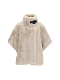 Off White Solid Mock Collar Jacket 1