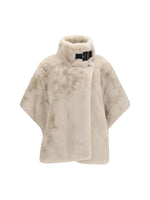 Off White Solid Mock Collar Jacket 1