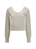 Off White Logo V Neck Sweater 1
