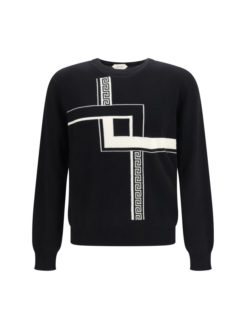 Black Crew Neck Sweater 1