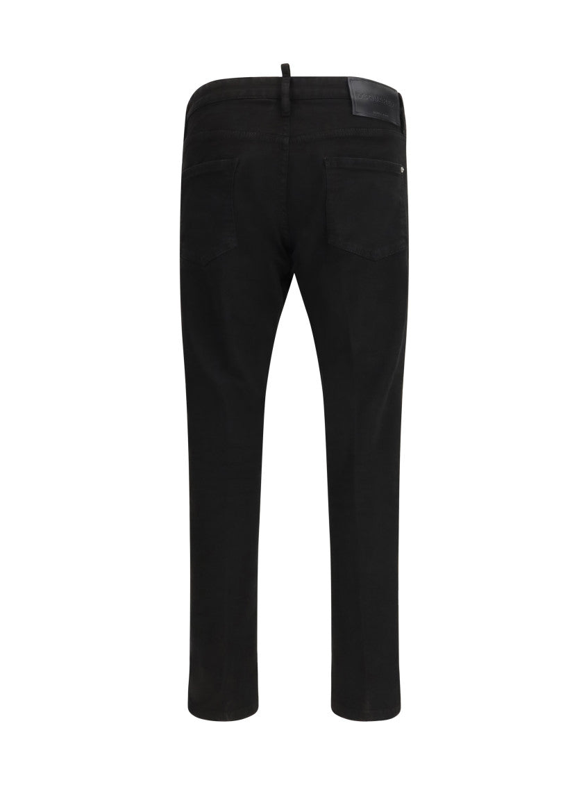 Black Mid Rise Jeans 2