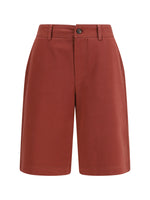 Red Solid Shorts 1