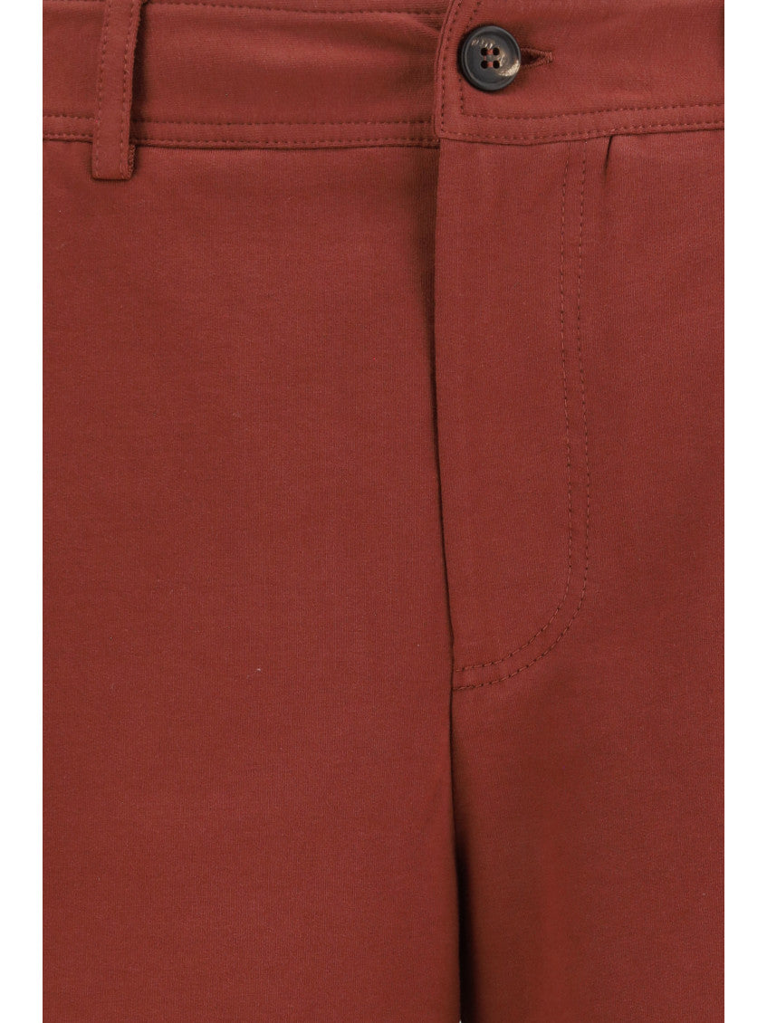 Red Solid Shorts 3