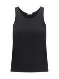 Black Round Neck Tank Top 1