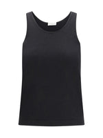 Black Round Neck Tank Top 1
