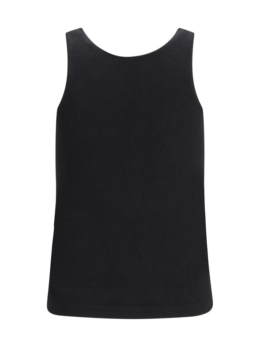 Black Round Neck Tank Top 2