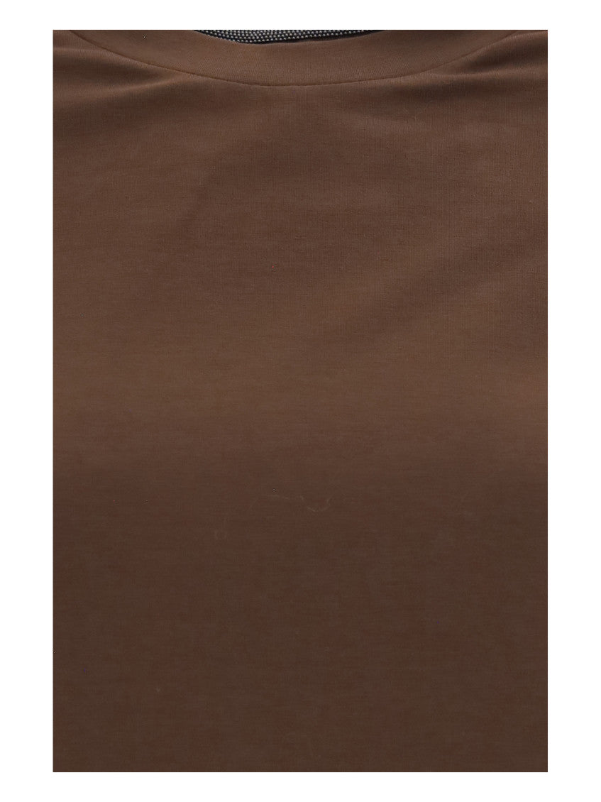 Brown Round Neck T-Shirt 3