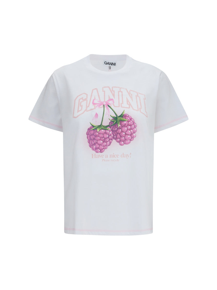 White Graphic Crew Neck T-Shirt 1
