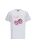 White Graphic Crew Neck T-Shirt 1