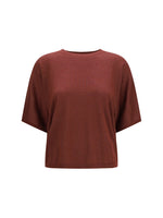Maroon Solid Round Neck Sweater 1