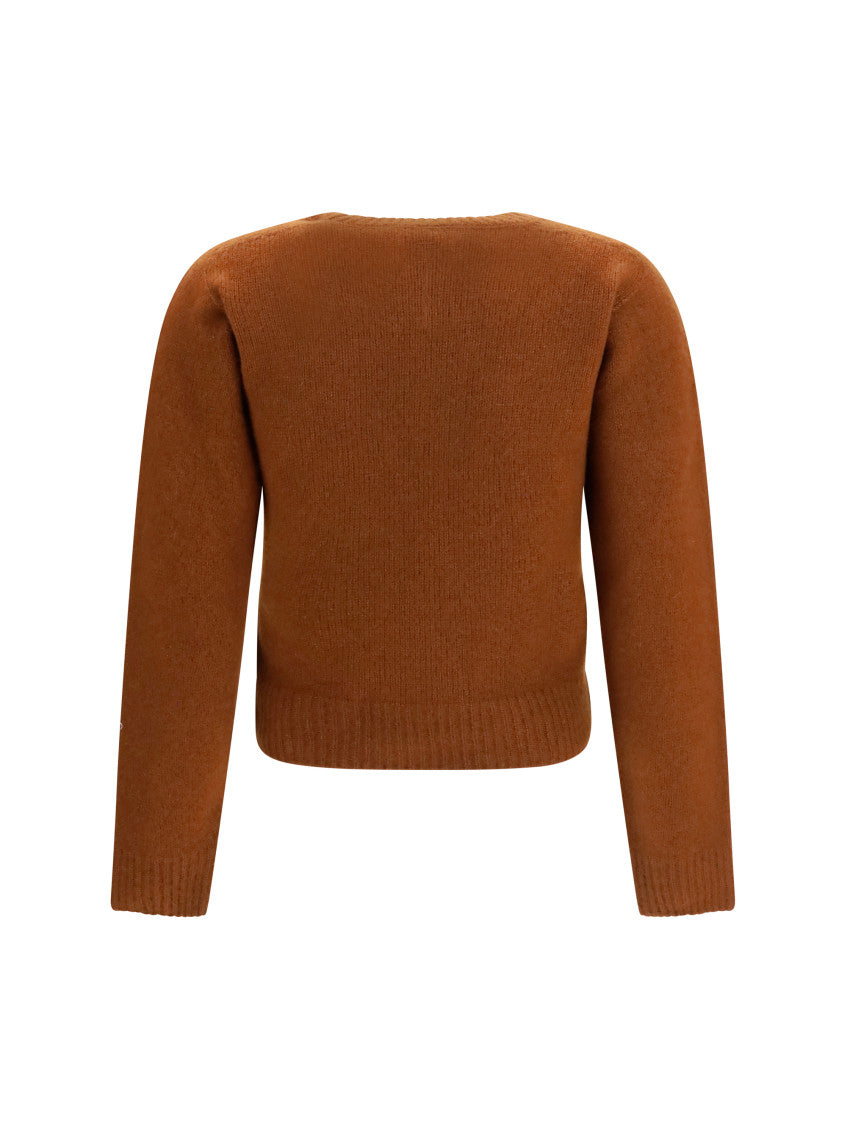 Brown Crew Neck Sweater 2